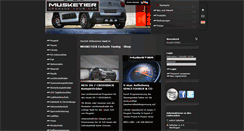 Desktop Screenshot of musketiershop.com