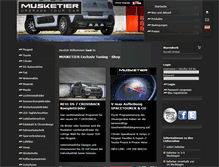 Tablet Screenshot of musketiershop.com