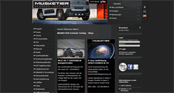 Desktop Screenshot of musketiershop.de